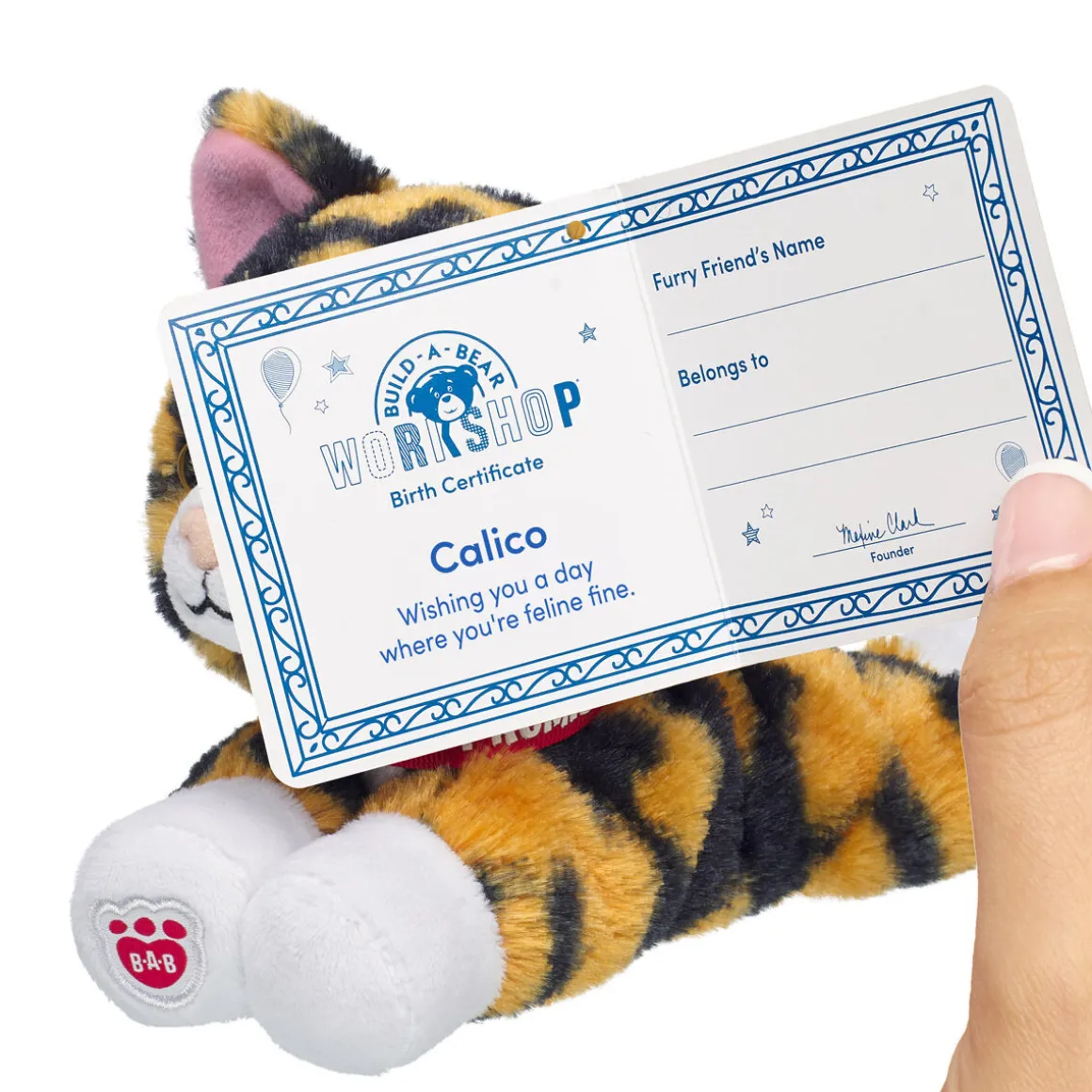 Build-A-Bear Mini Beans® Promise Pets™ Calico Stuffed Animal