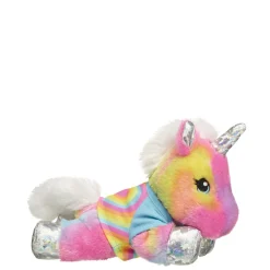 Build-A-Bear Mini Beans® Rainbow Unicorn Plush Rainbow Heart Gift Set