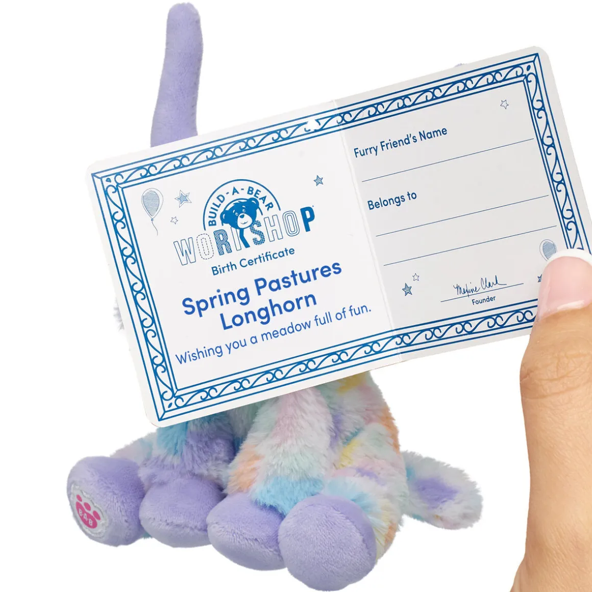 Build-A-Bear Mini Beans® Spring Pastures Longhorn Stuffed Animal