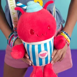 Fruit Punch Lobster Slushie Plushie with Carrying Strap