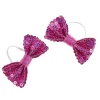 Fuchsia Sequin Bows 2 pc.
