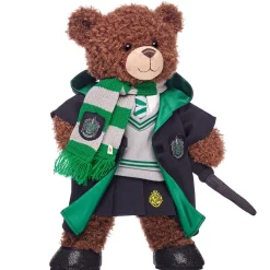 HARRY POTTER™ Teddy Bear SLYTHERIN™ Gift Bundle with House Robe, Scarf, HOGWARTS™ Skirt & Wand