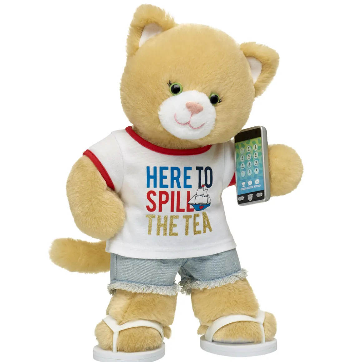 Jennifur Plush Cat Spill the Tea Gift Set