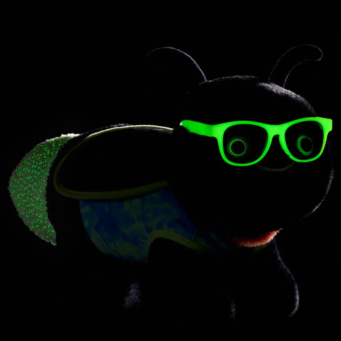 Lightning Bug Stuffed Animal Glow in the Dark Gift Set with Sunglasses