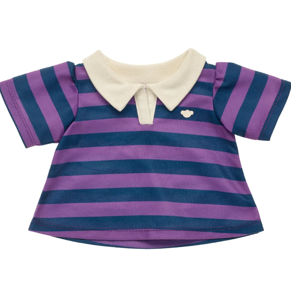 Navy and Purple Stripe Polo Dress