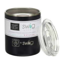 12 oz. HeartBox x Swig Life Stainless Steel Insulated Lowball