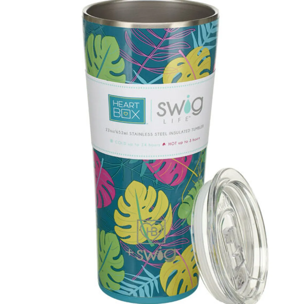 22 oz. Swig Life Palm Leaf Insulated Tumbler