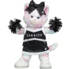 Pastel Swirl Kitty Stuffed Animal Varsity Spirit Black Cheer Uniform Gift Set