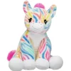 Rainbow Stripes Zebra Stuffed Animal