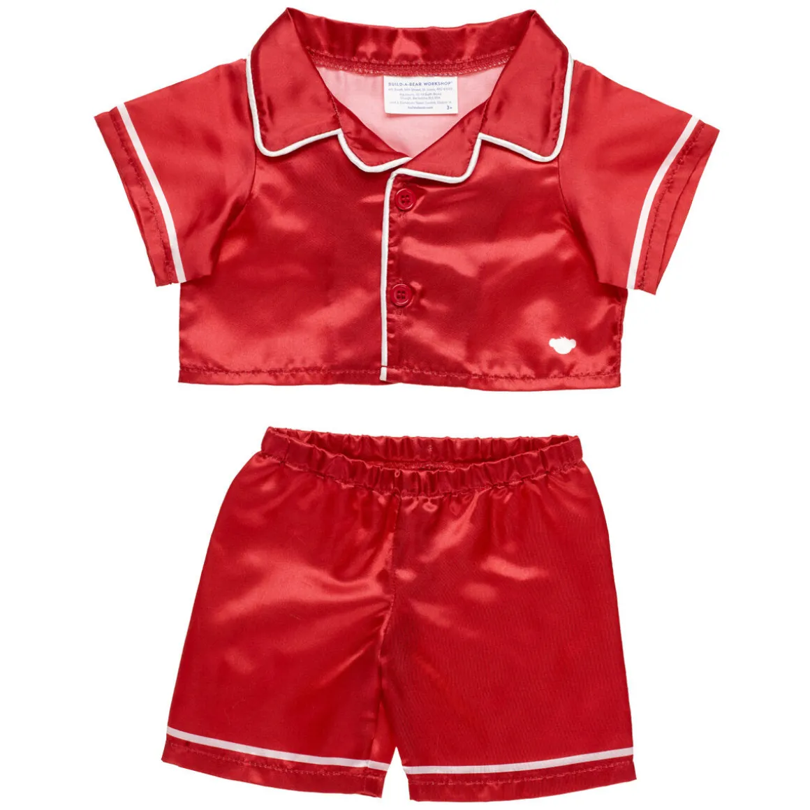 Red Satin PJs Set