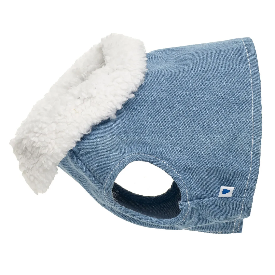 Sherpa Trim Denim Vest