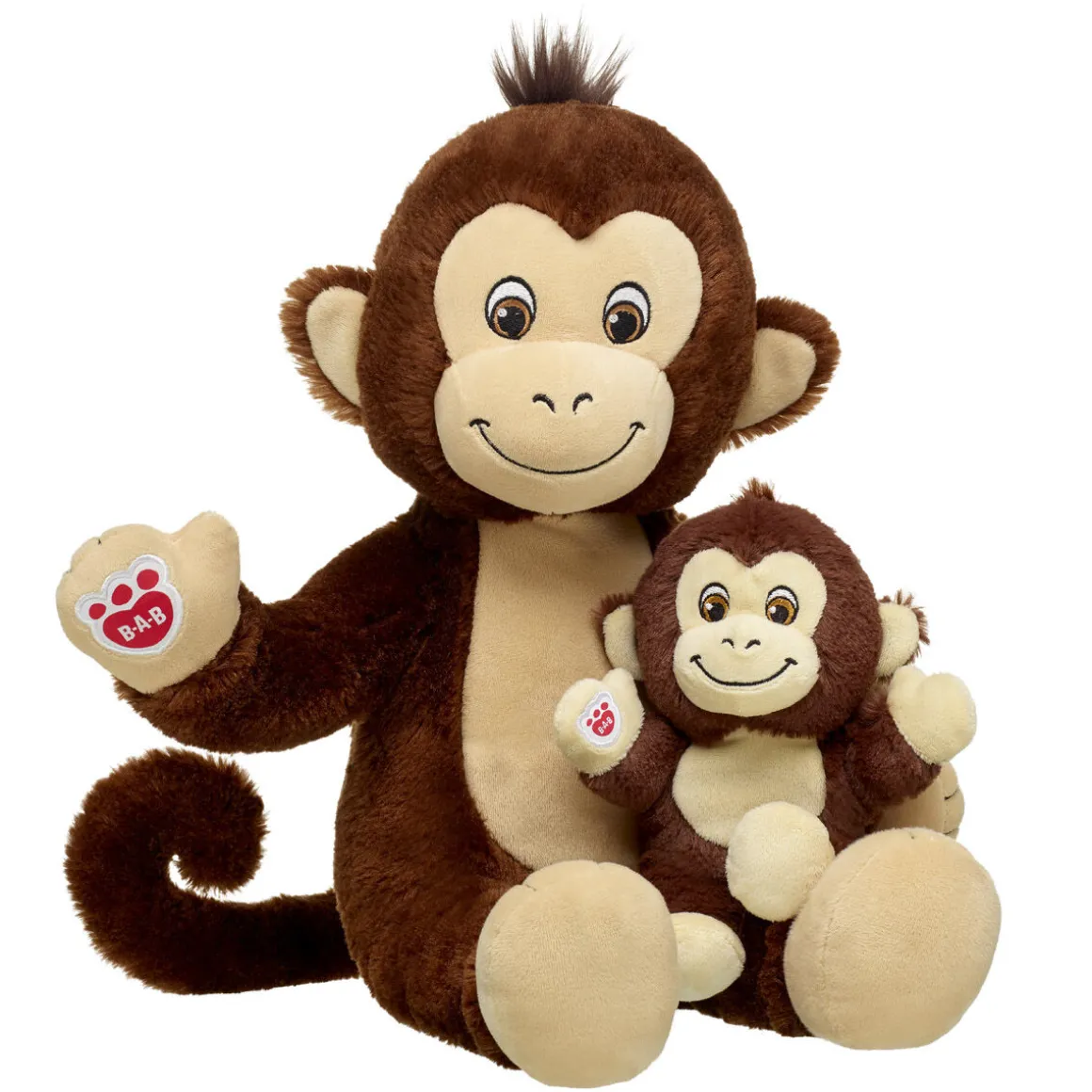 Smiley Monkey Stuffed Animal & Build-A-Bear Mini Beans® Gift Set
