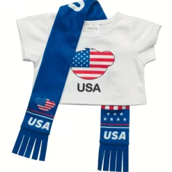 USA Scarf and T-Shirt Set