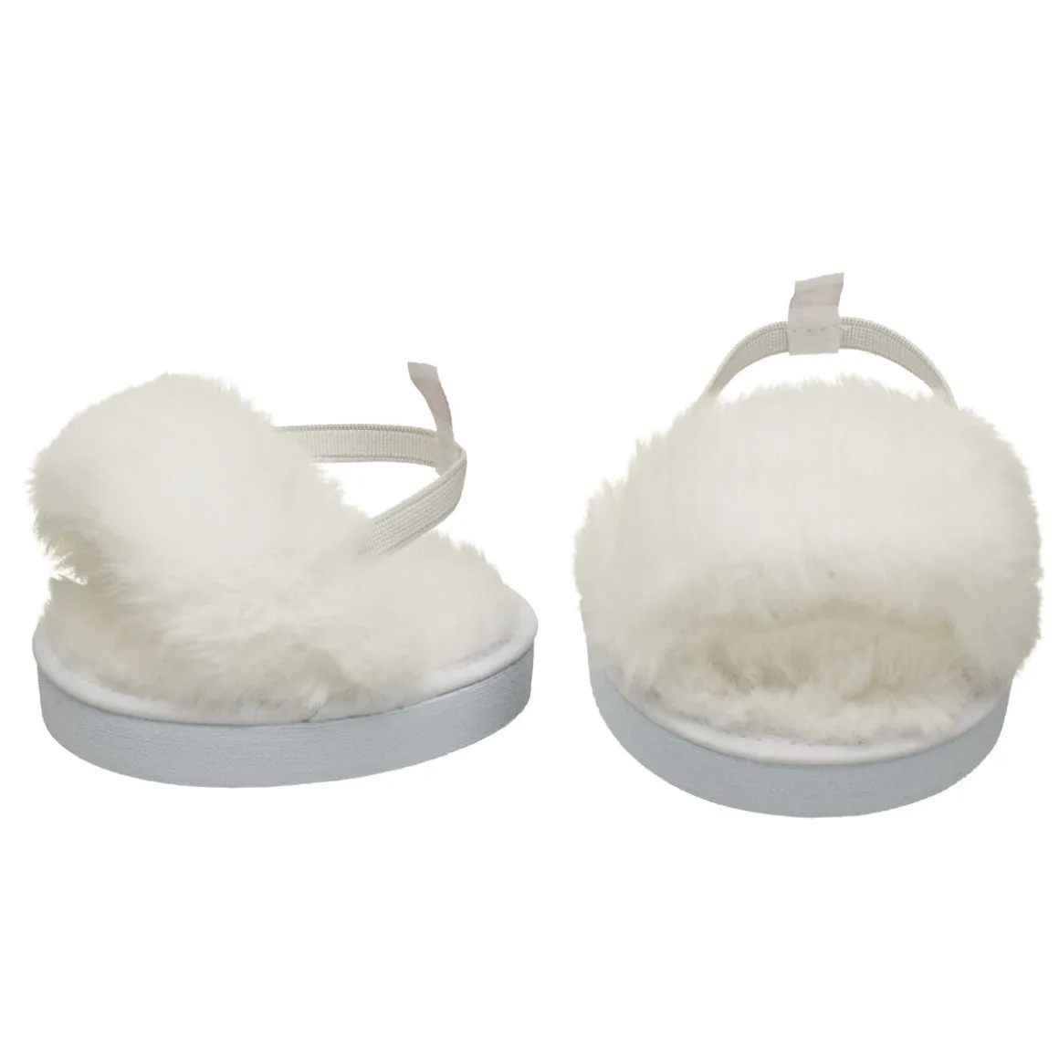 White Fuzzy Slippers